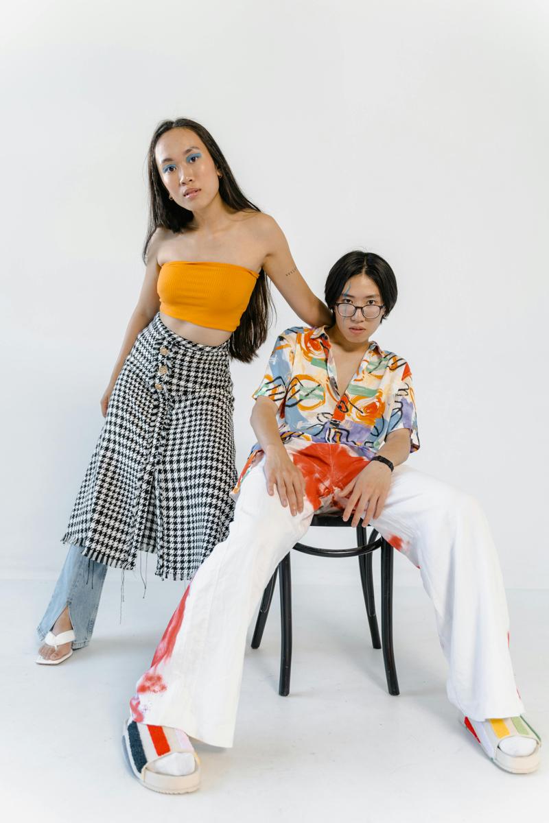 Trying outfits